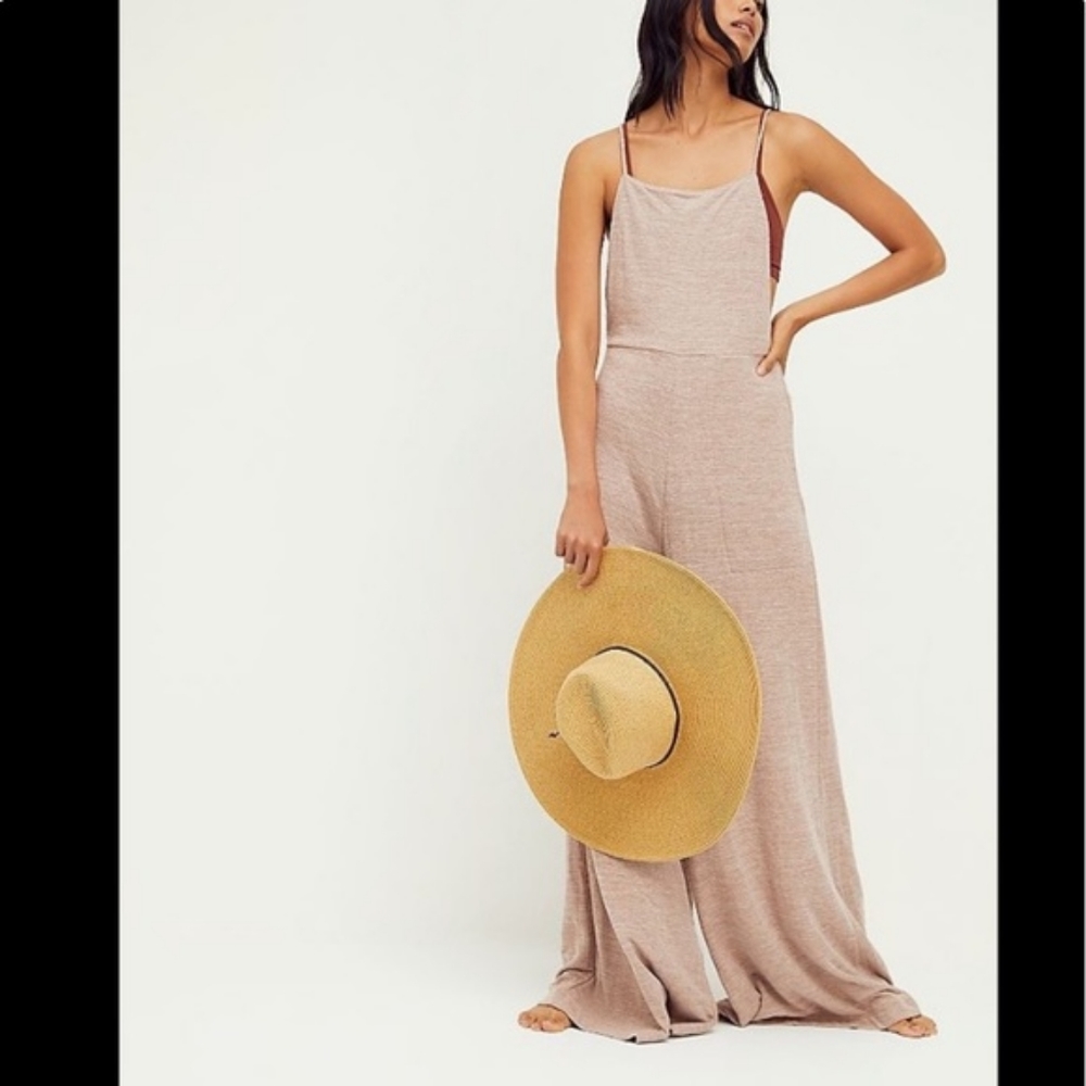 NWOT Free People Beach Morning Stroll Jumper in Blush Oatmeal, XS